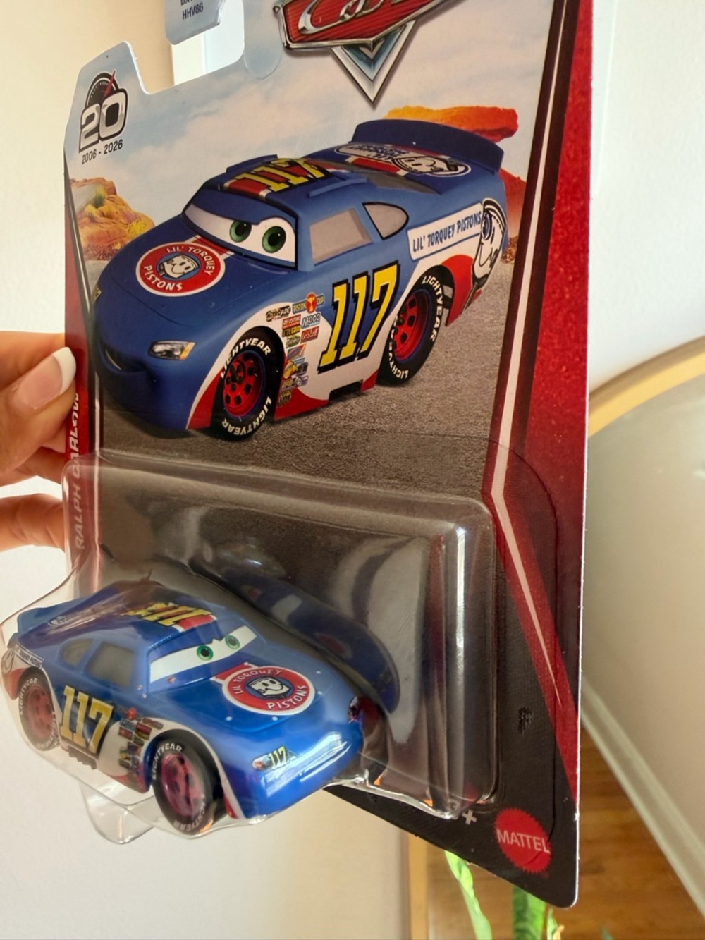 Mattel Blue 117 Racing Car Toy from Cars